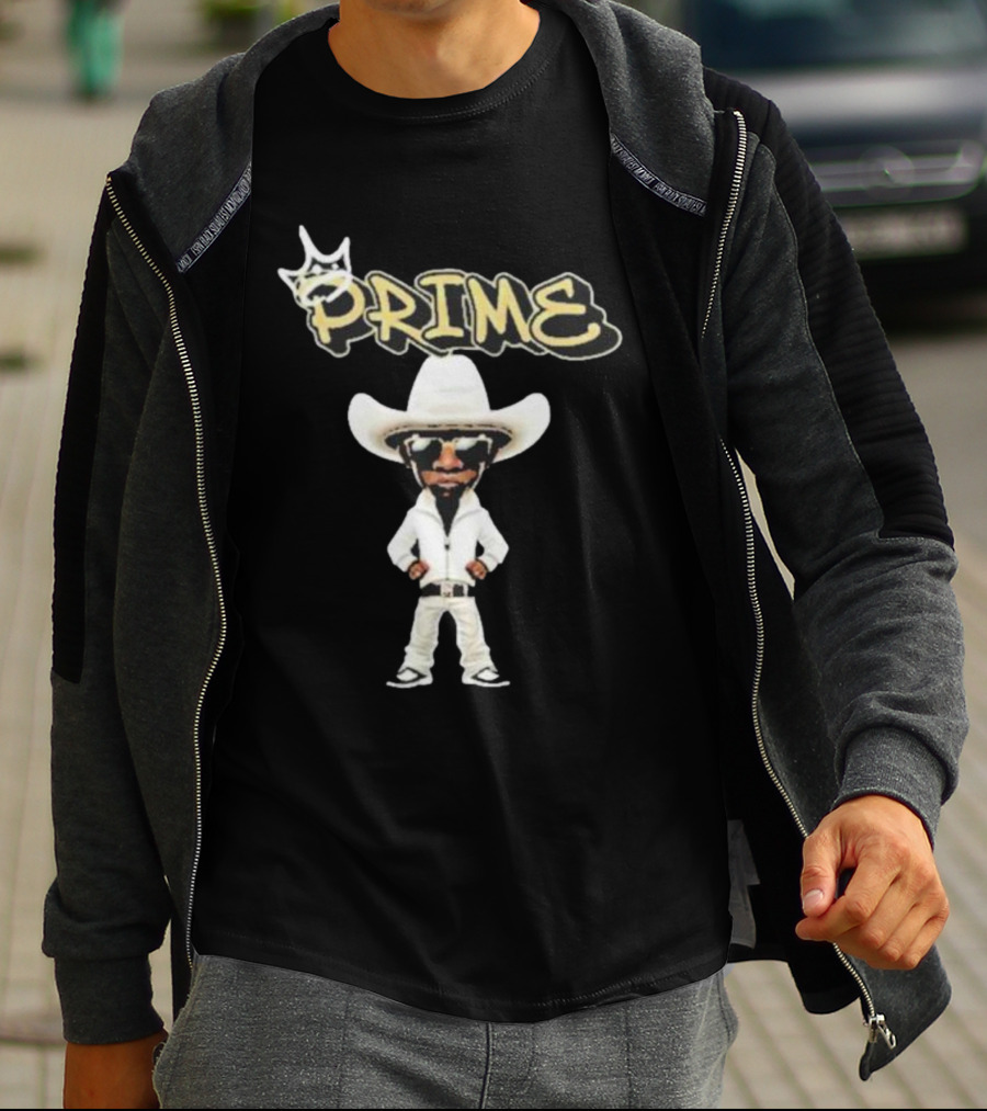 Prime King Deion Sanders Cowboy Outfit Iconic T-Shirt
