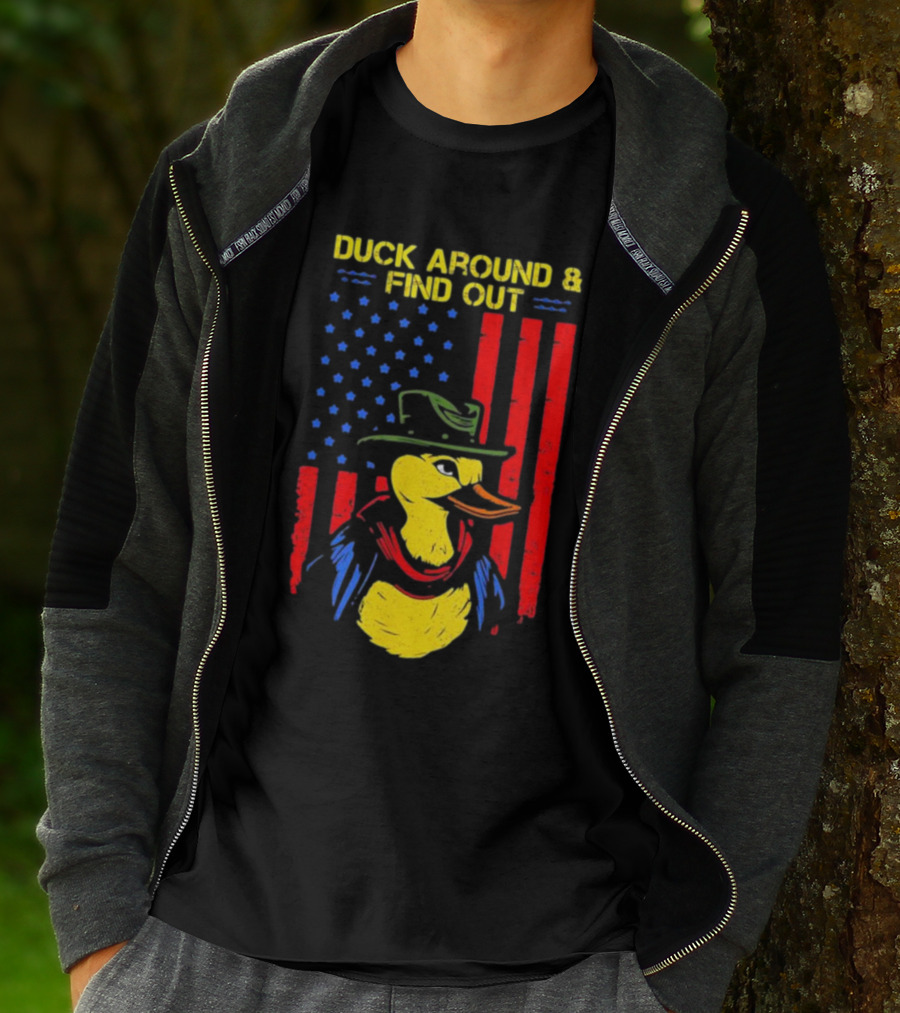 Oregon Duck Around And Find Out Patriotic T-Shirt