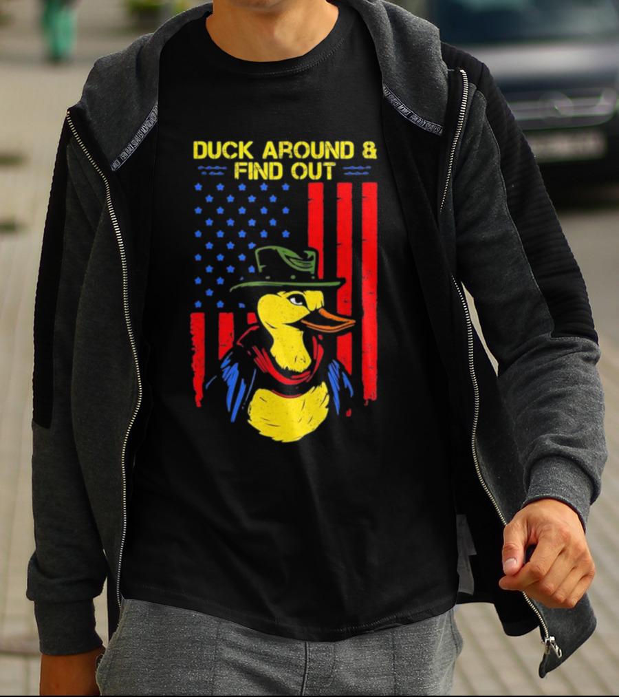 Oregon Duck Around And Find Out Patriotic T-Shirt