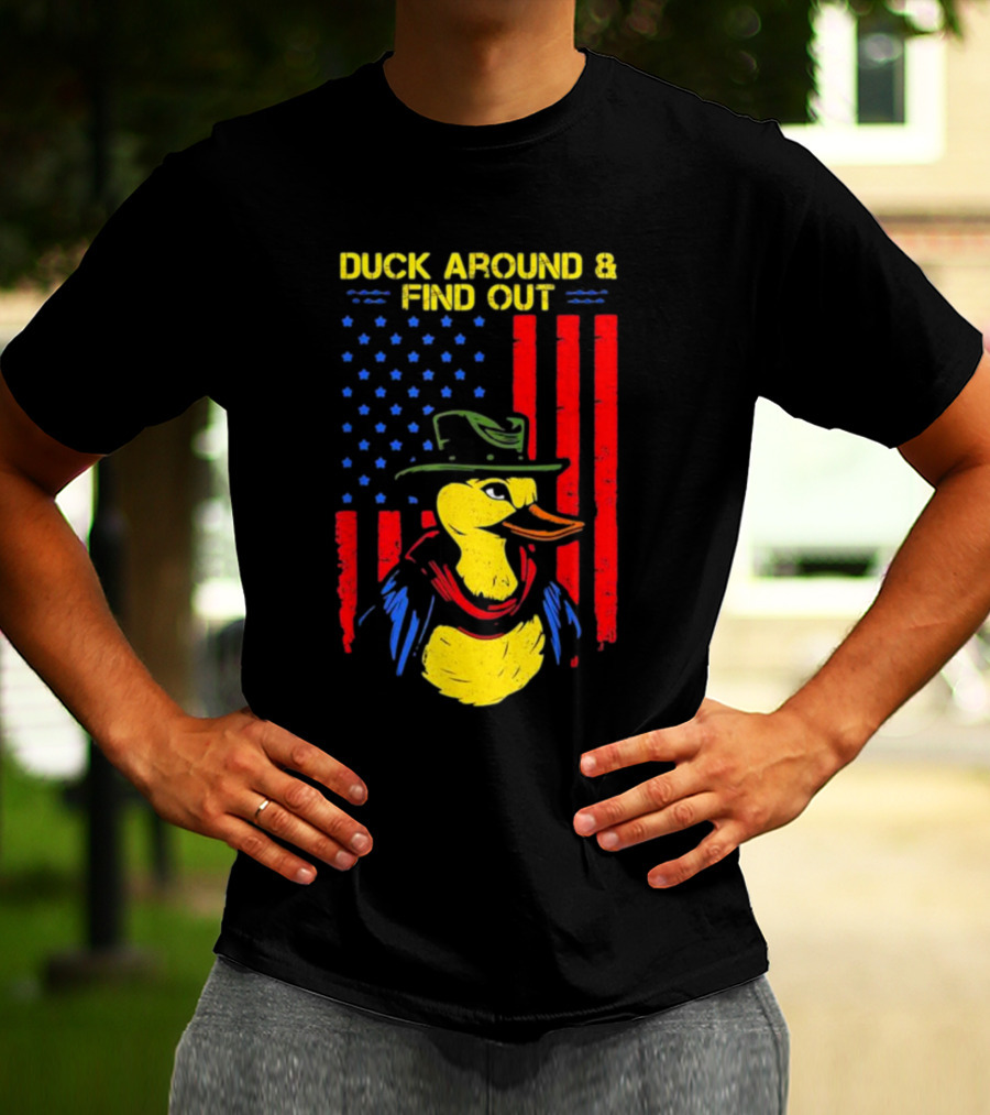 Oregon Duck Around And Find Out Patriotic T-Shirt
