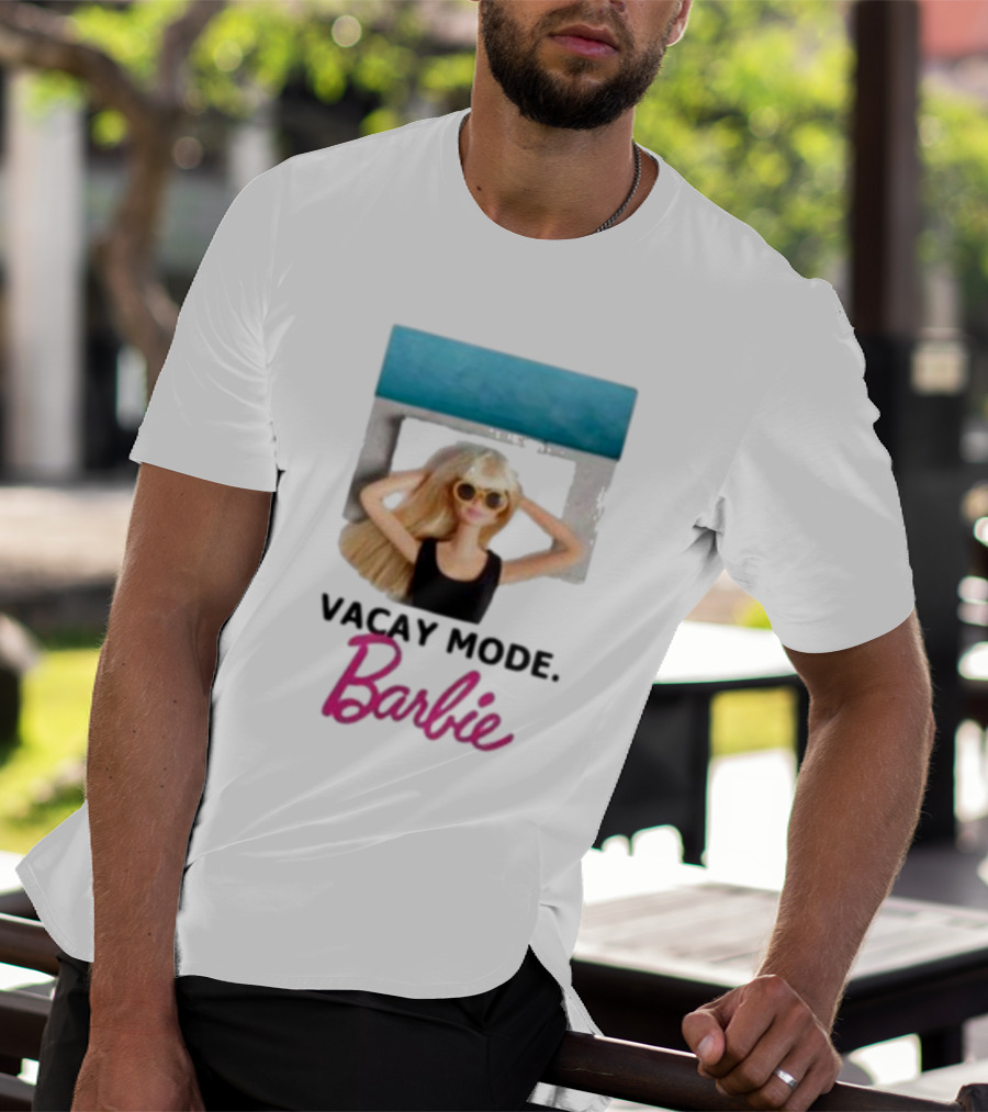 Vacay Mode Barbie Sunglasses Relaxation Scene T-Shirt