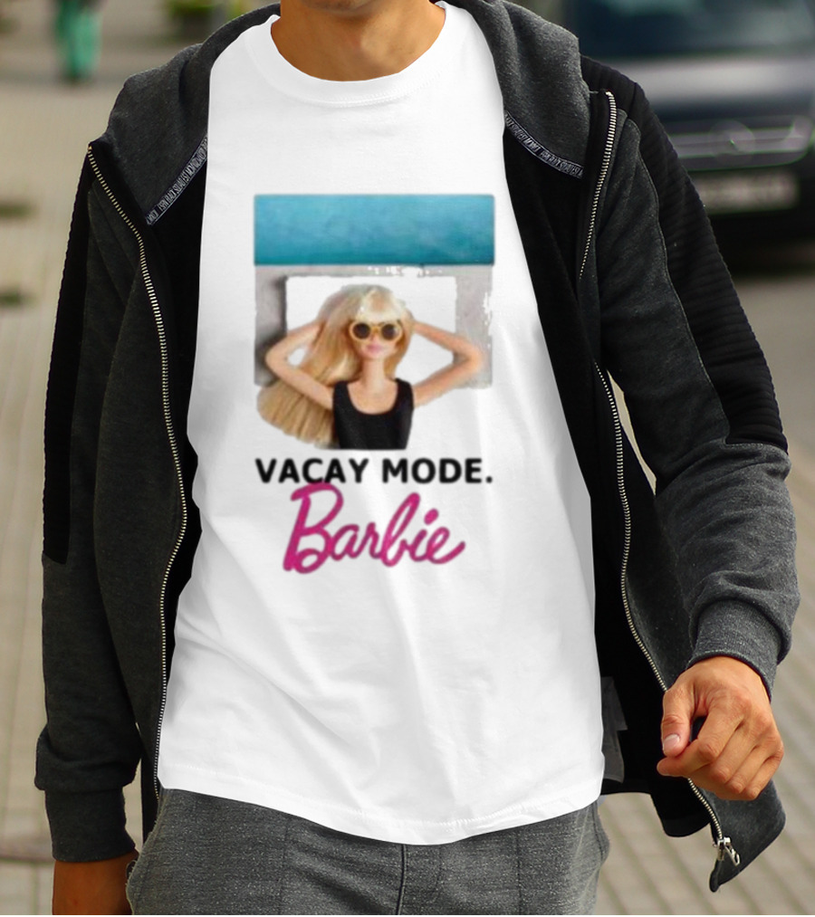 Vacay Mode Barbie Sunglasses Relaxation Scene T-Shirt