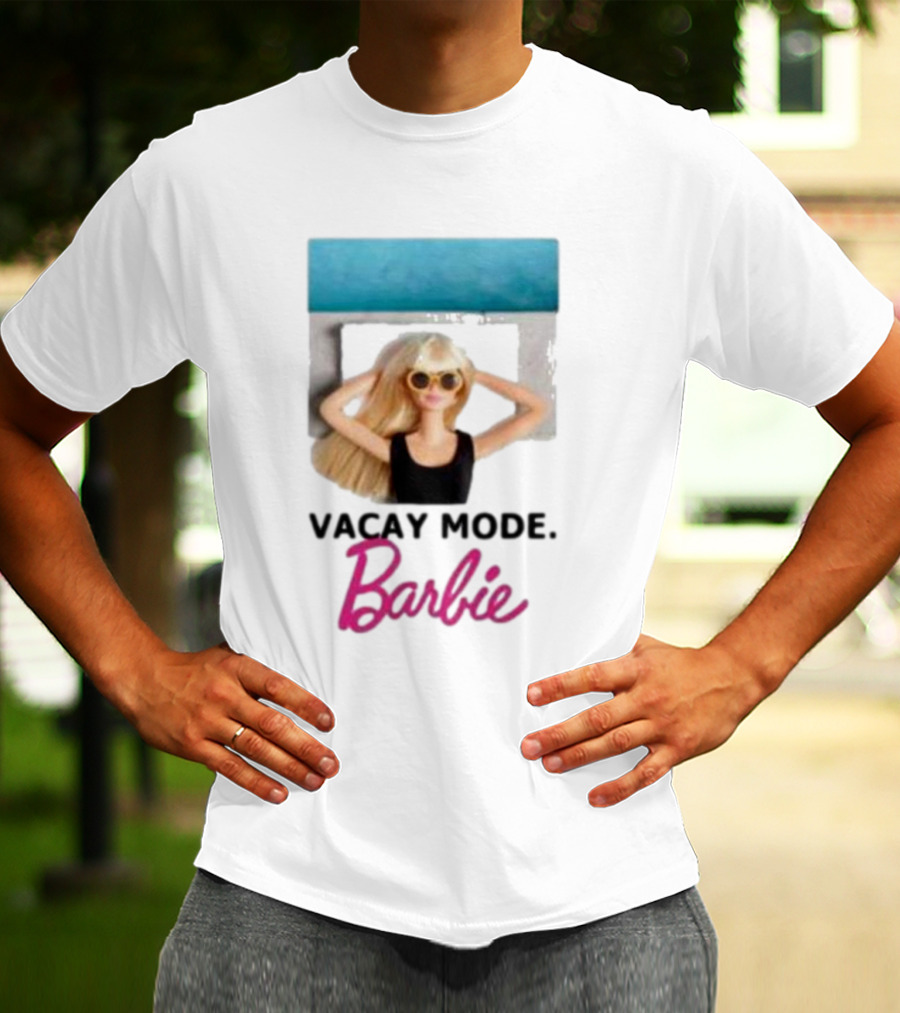Vacay Mode Barbie Sunglasses Relaxation Scene T-Shirt