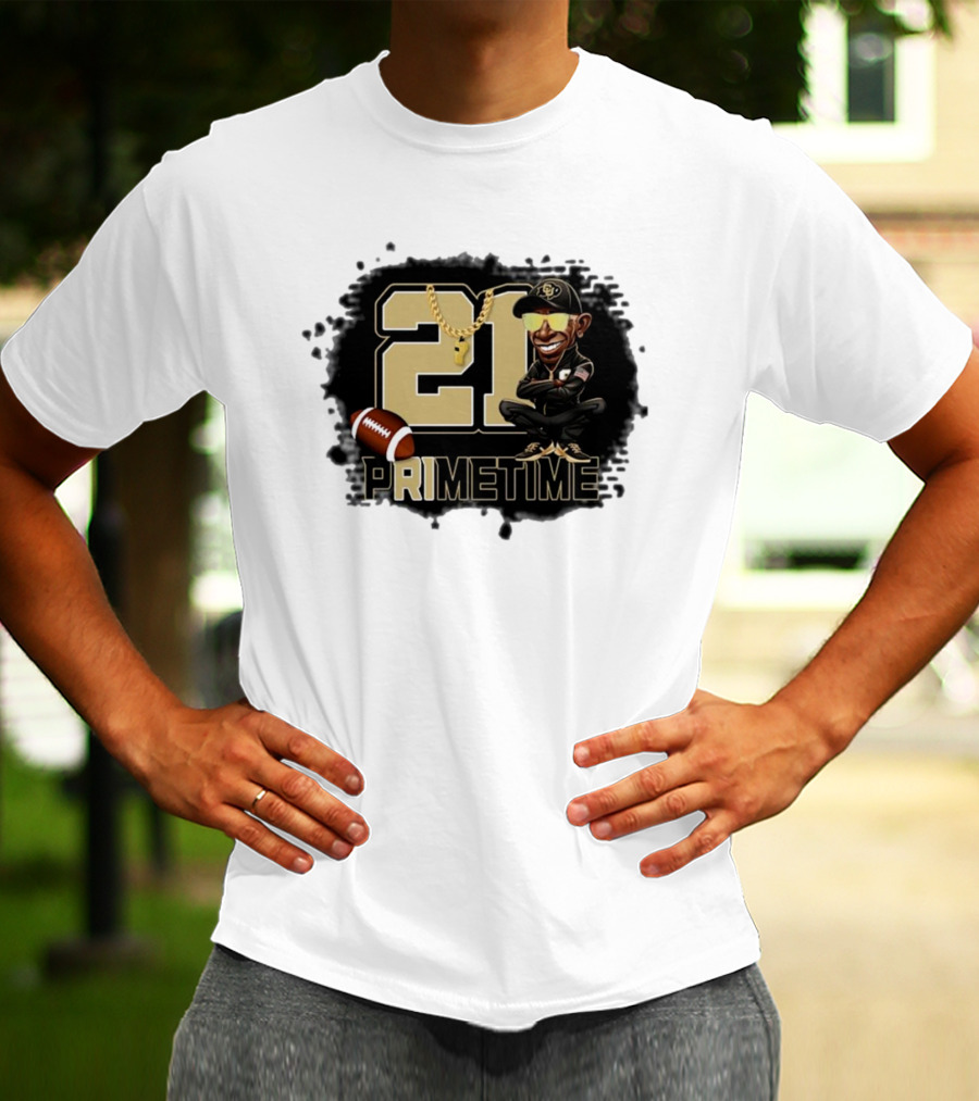 21 Prime Time Football Deion Sanders Coach Swea Mens Womens T-Shirt