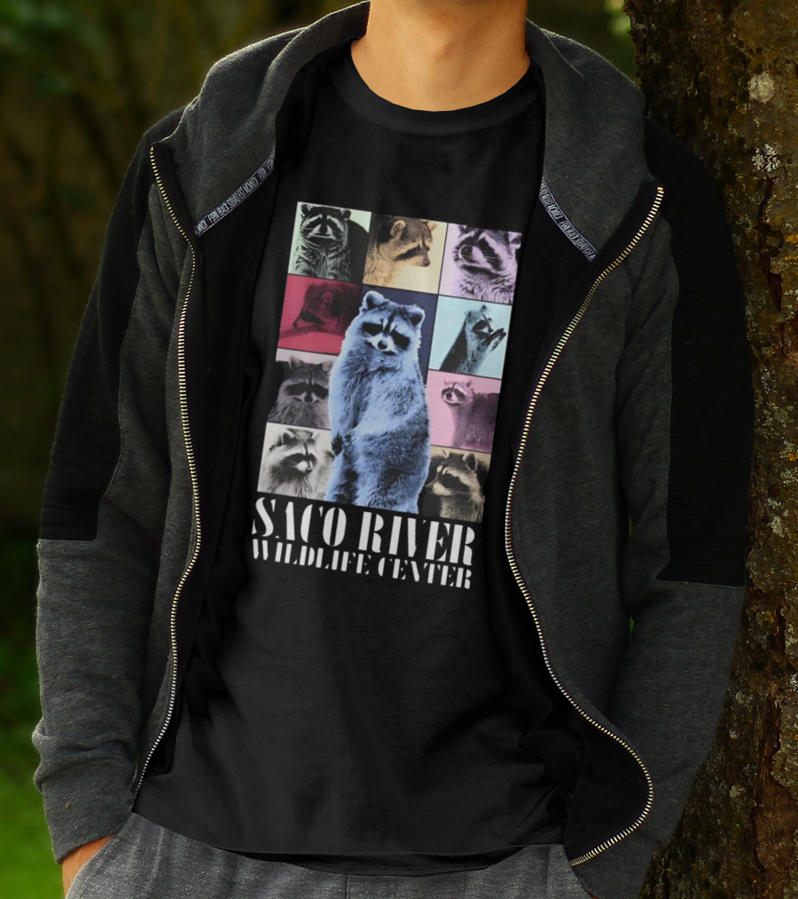 Saco River Wildlife Center Raccoon Collage The Eras Tour T-Shirt