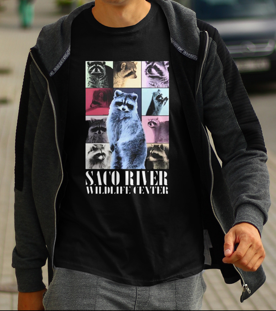 Saco River Wildlife Center Raccoon Collage The Eras Tour T-Shirt