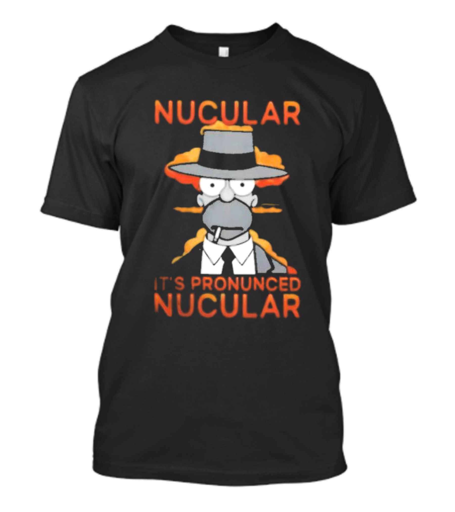 Noir Homer Nucular It’s Pronounced Nucular T-Shirt