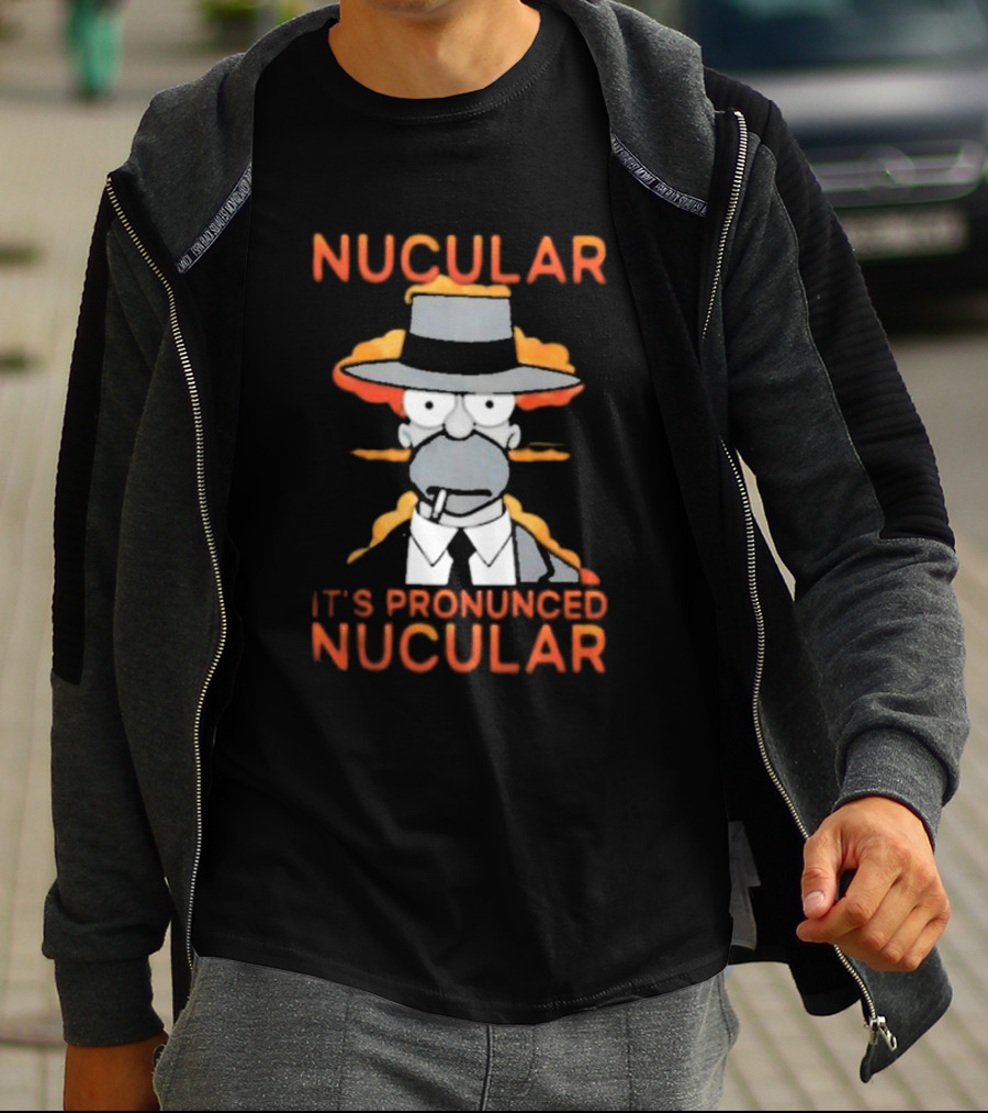 Noir Homer Nucular It’s Pronounced Nucular T-Shirt