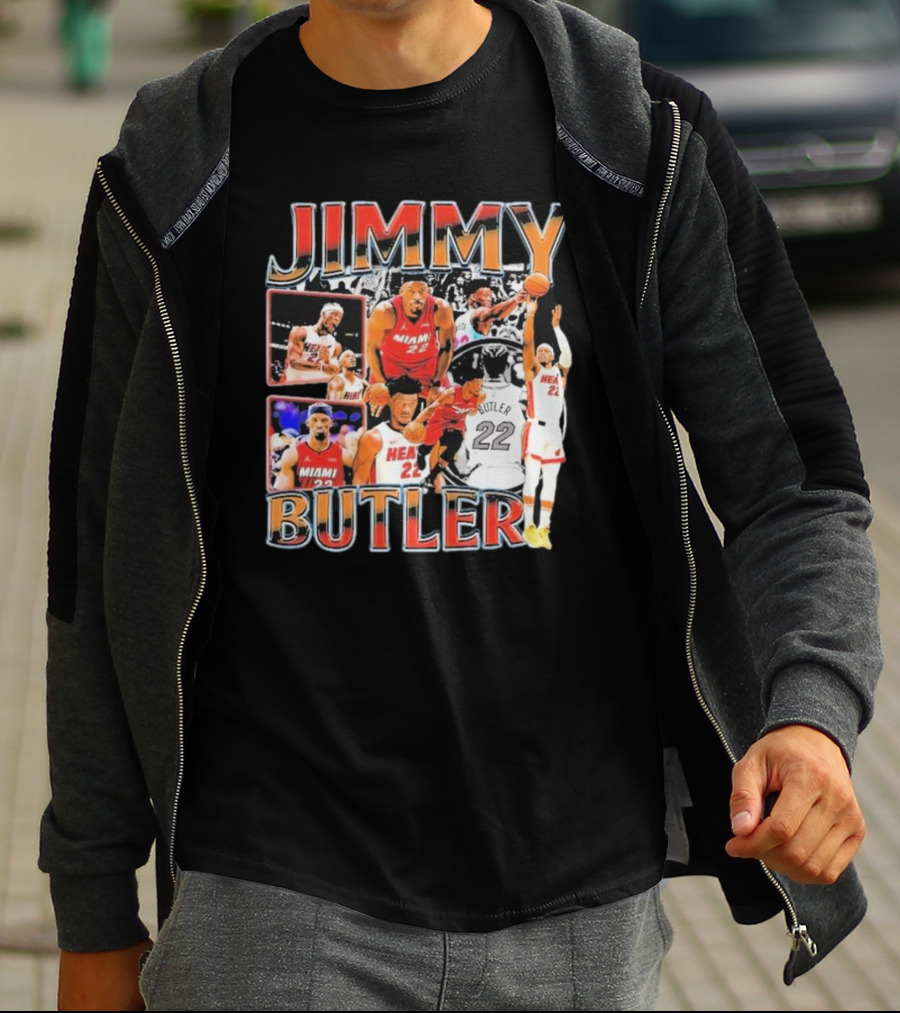 Jimmy Butler Miami Heat Emo Basketball Game Hair Funny Vintage Fear The Hair T-Shirt