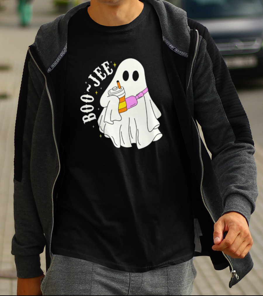 Boo Jee Ghost Cute Funny Halloween Ghost Boo-Jee T-Shirt