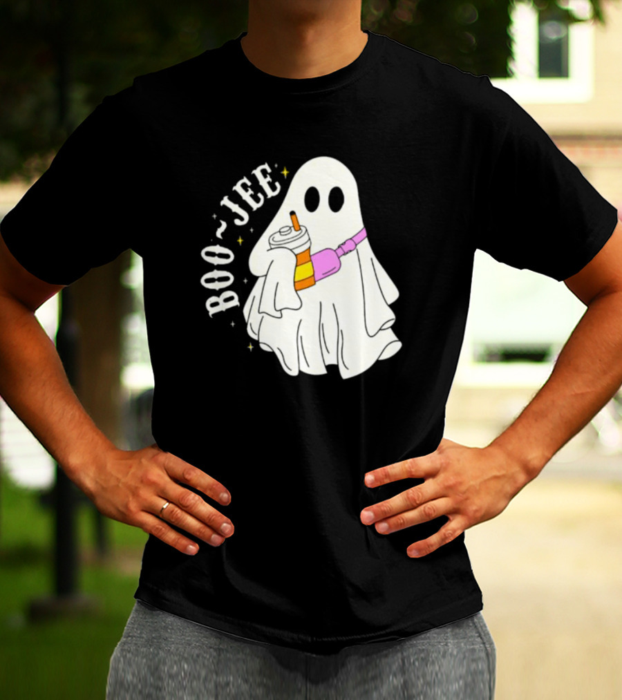 Boo Jee Ghost Cute Funny Halloween Ghost Boo-Jee T-Shirt