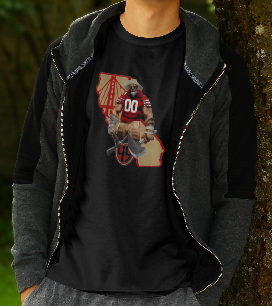 San Francisco Miner California Bridge 49er 00 Jersey T-Shirt