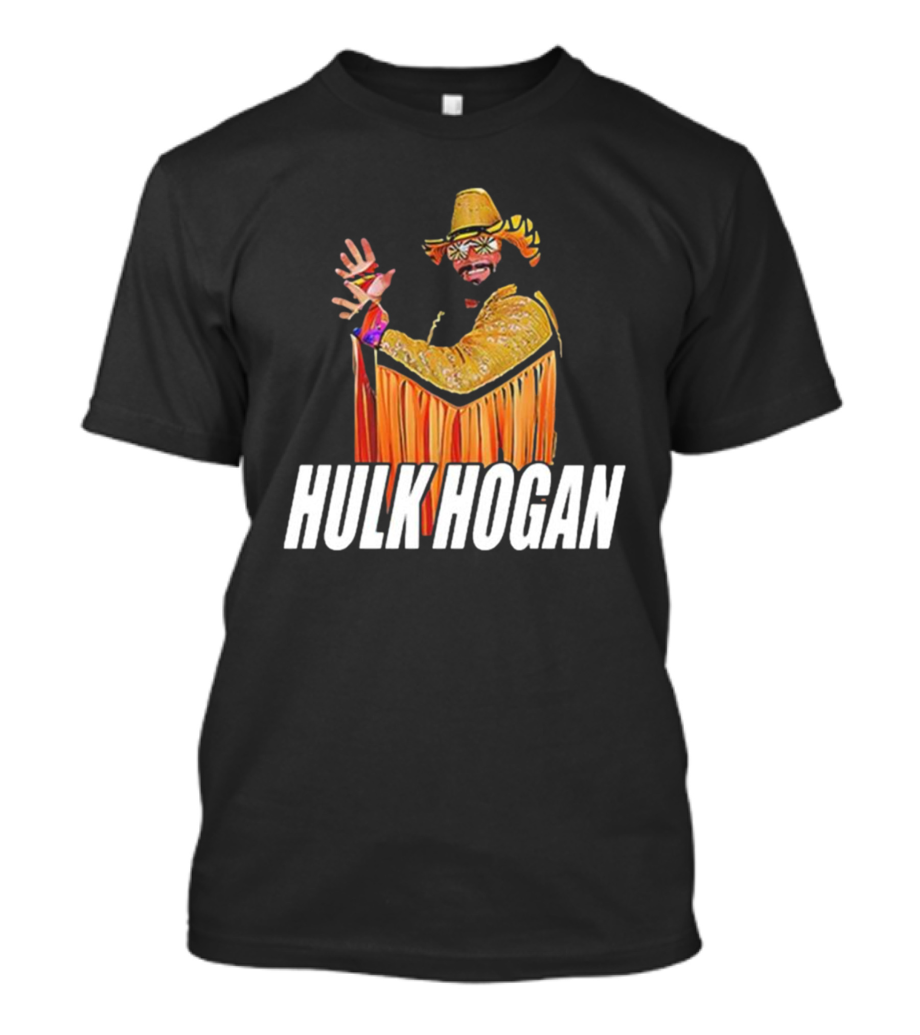 Macho Hulk Hogan Retro Style Wrestler Costume T-Shirt