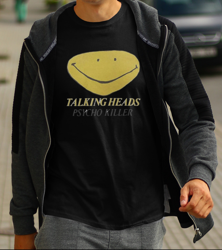 Talking Heads Smiley Face Psycho Killer T-Shirt