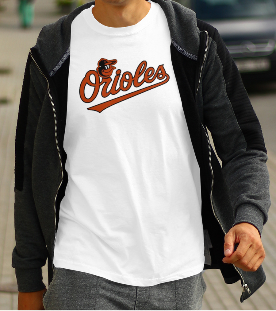 Orioles Baltimore Classic Script Logo Baseball Team T-Shirt