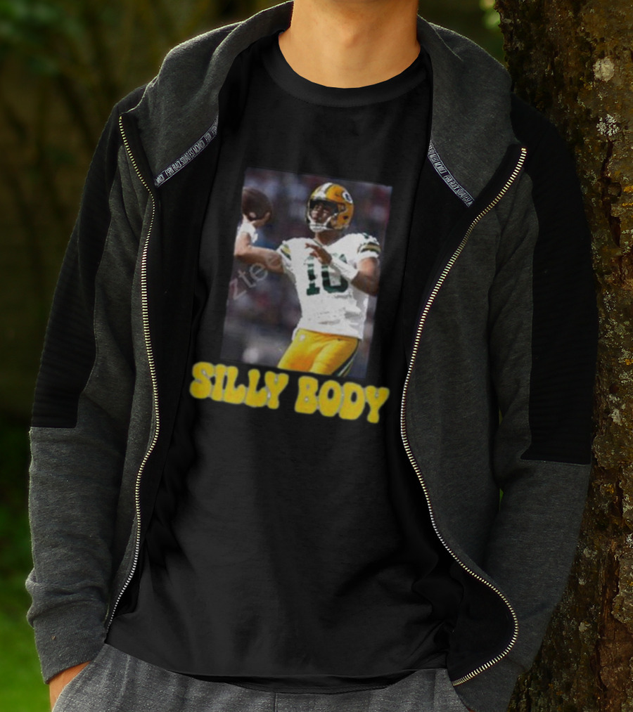 Green Bay Packers Silly Body Jordan Love Football T-Shirt
