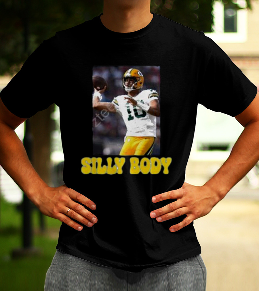 Green Bay Packers Silly Body Jordan Love Football T-Shirt