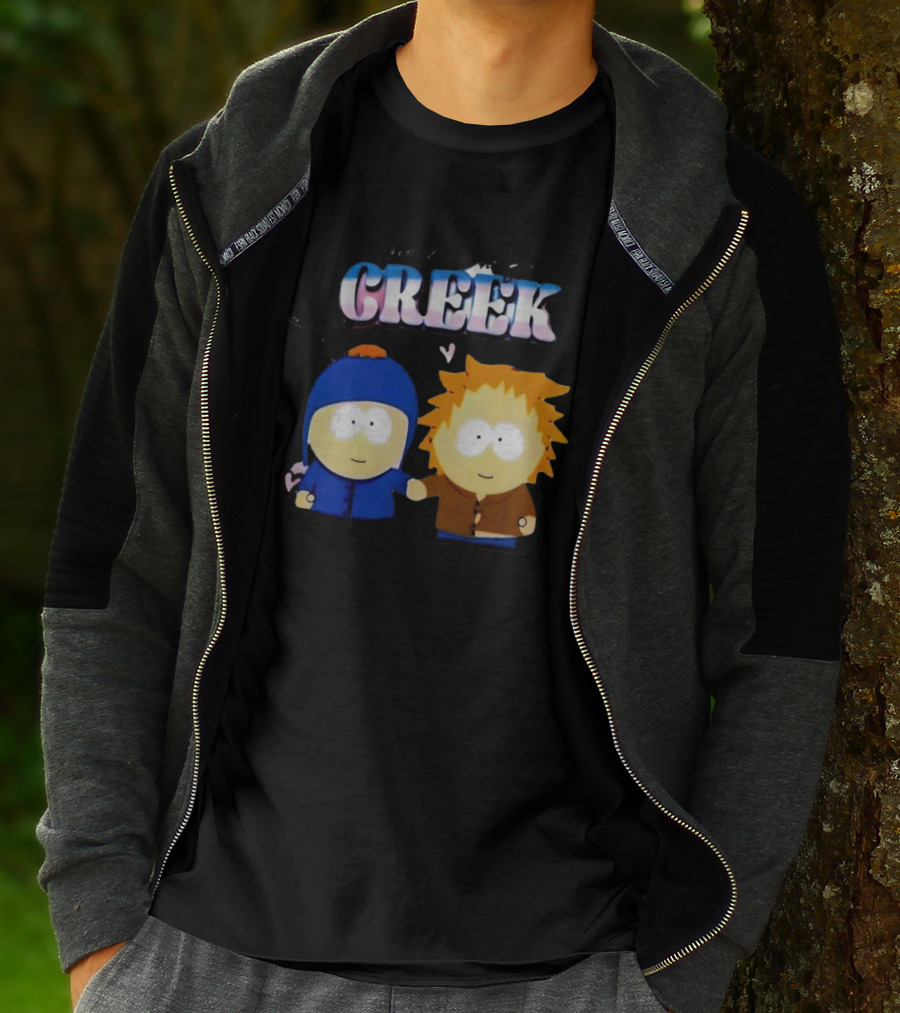 Tweek And Craig Creek Cartoon Hearts T-Shirt