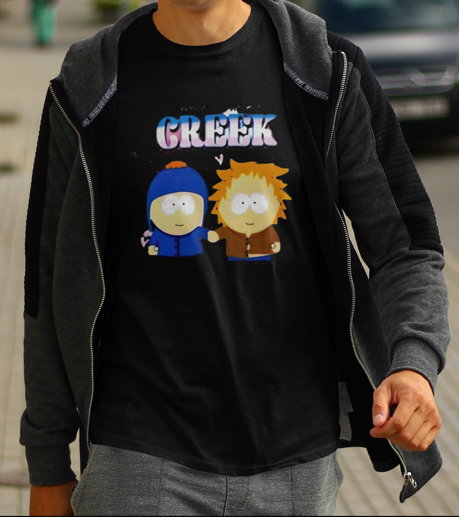 Tweek And Craig Creek Cartoon Hearts T-Shirt