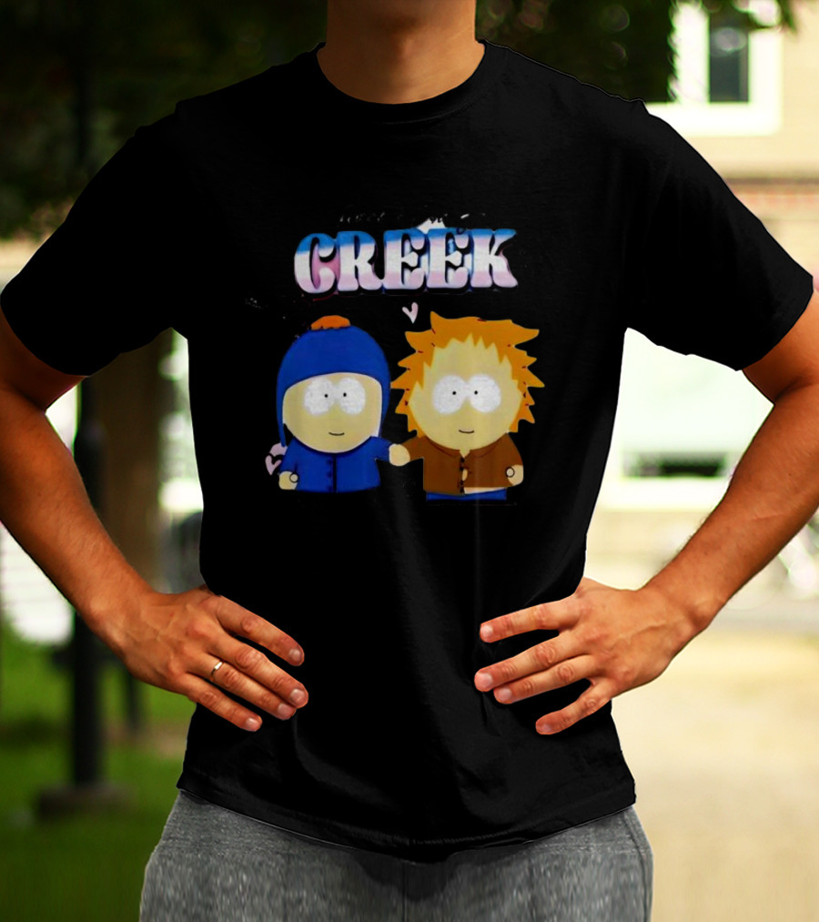 Tweek And Craig Creek Cartoon Hearts T-Shirt