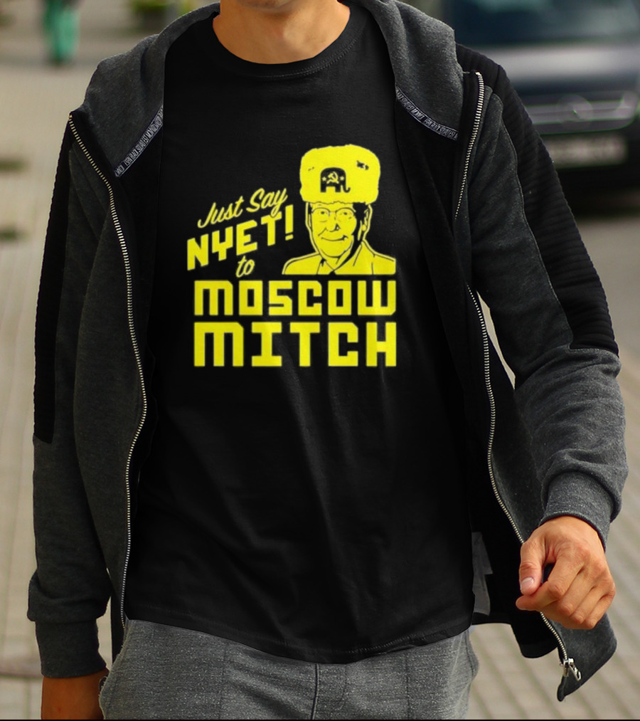 Just Say Nyet To Moscow Mitch Hammer And Sickle Hat T-Shirt