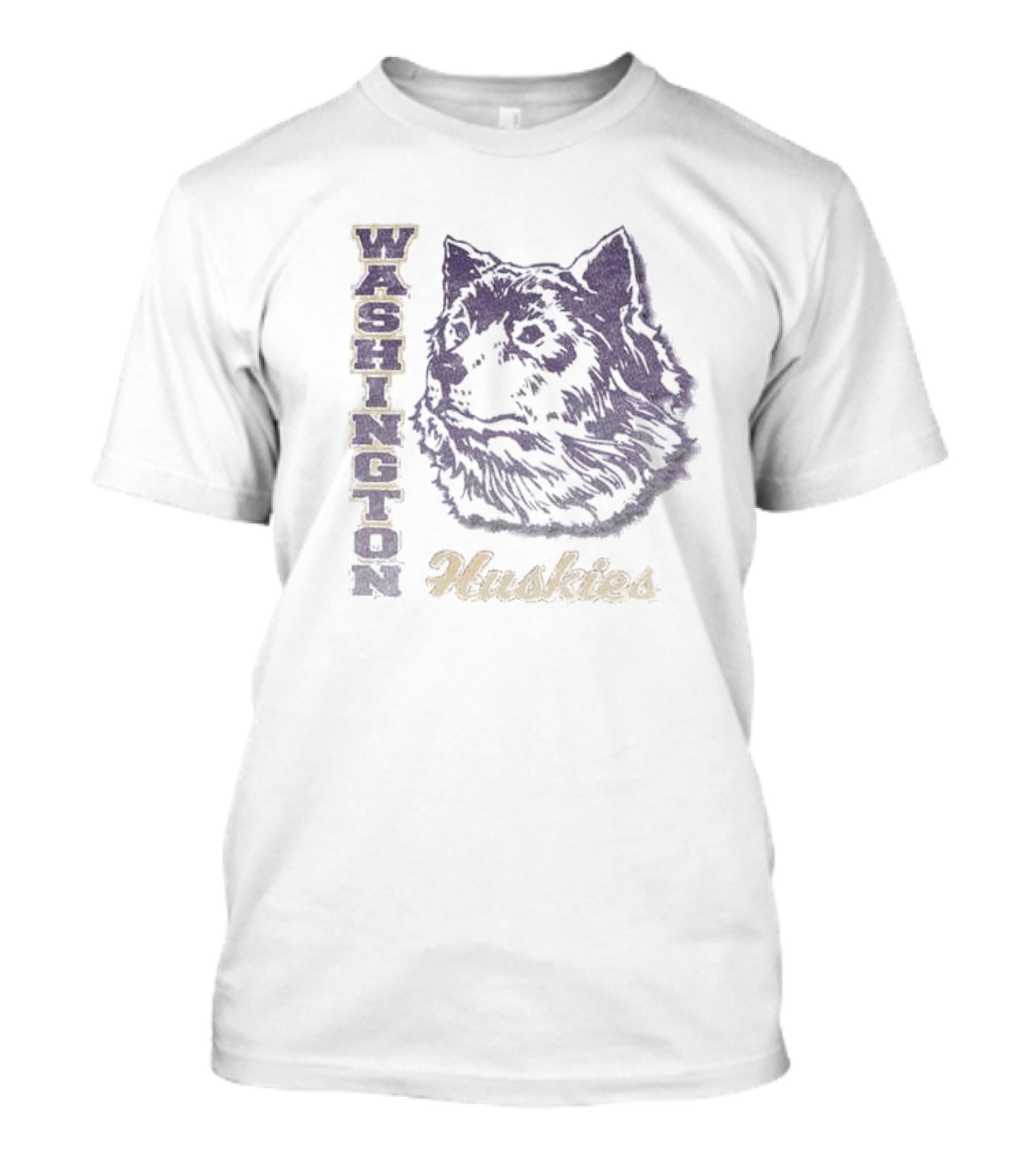 Washington Huskies Vintage Style Throwback Huskies T-Shirt