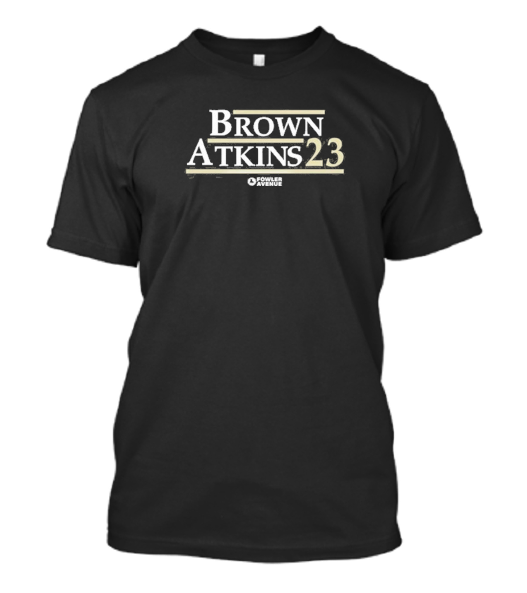 Brown Atkins 23 Fowler Avenue T-Shirt