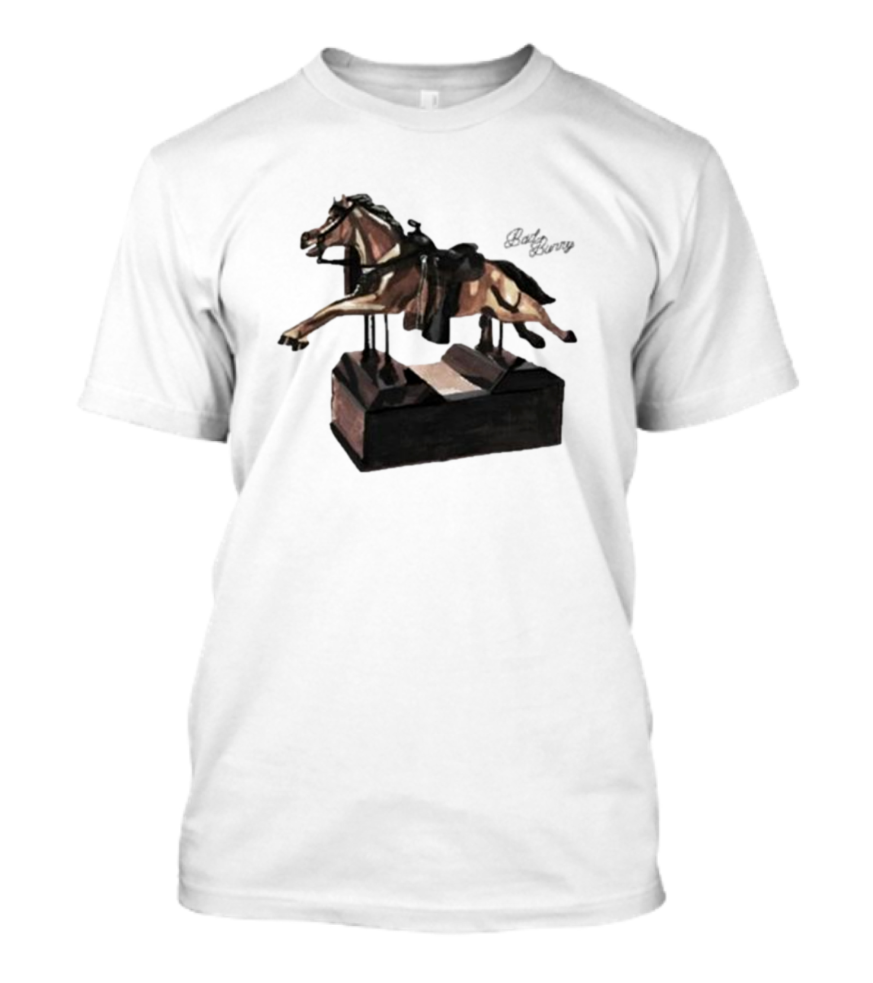 Bad Bunny Un Preview Horse Statue T-Shirt