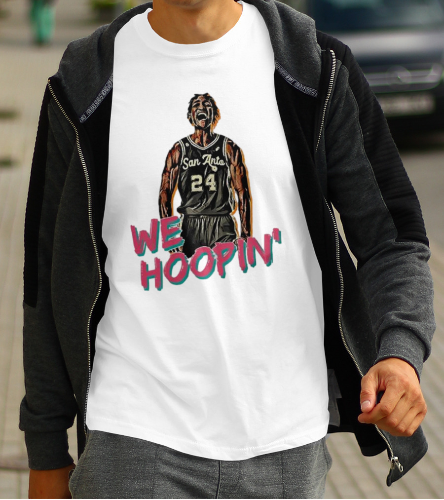 San Anto 24 We Hoopin' Tom Petrini Devo T-Shirt