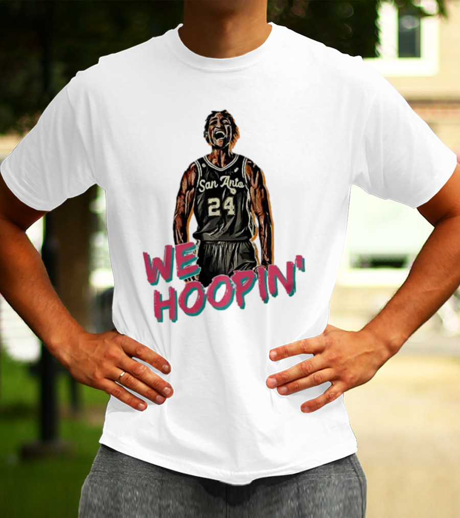 San Anto 24 We Hoopin' Tom Petrini Devo T-Shirt