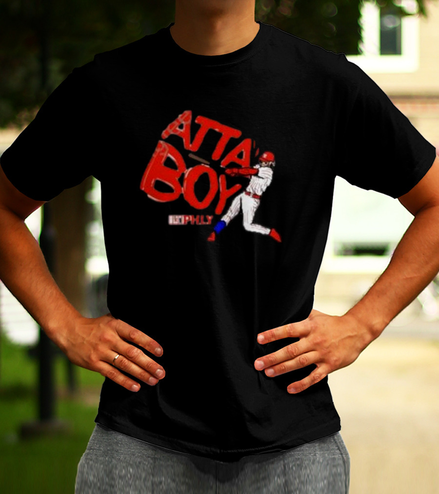 Phlylocker Atta Boy Baseball Phly Red White Player T-Shirt