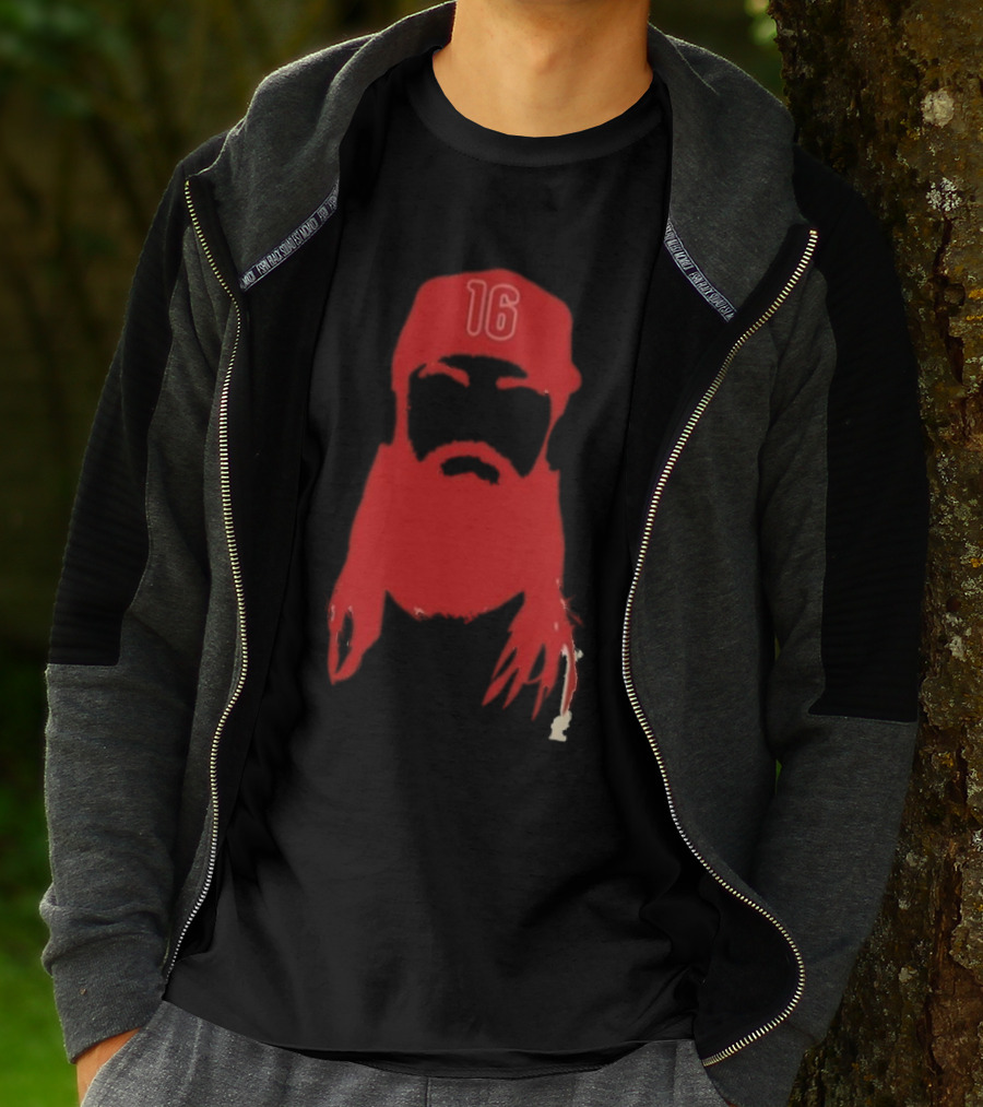 Marsh Phillies Outline Phillie Phanatic Philadelphia Skull 16 T-Shirt