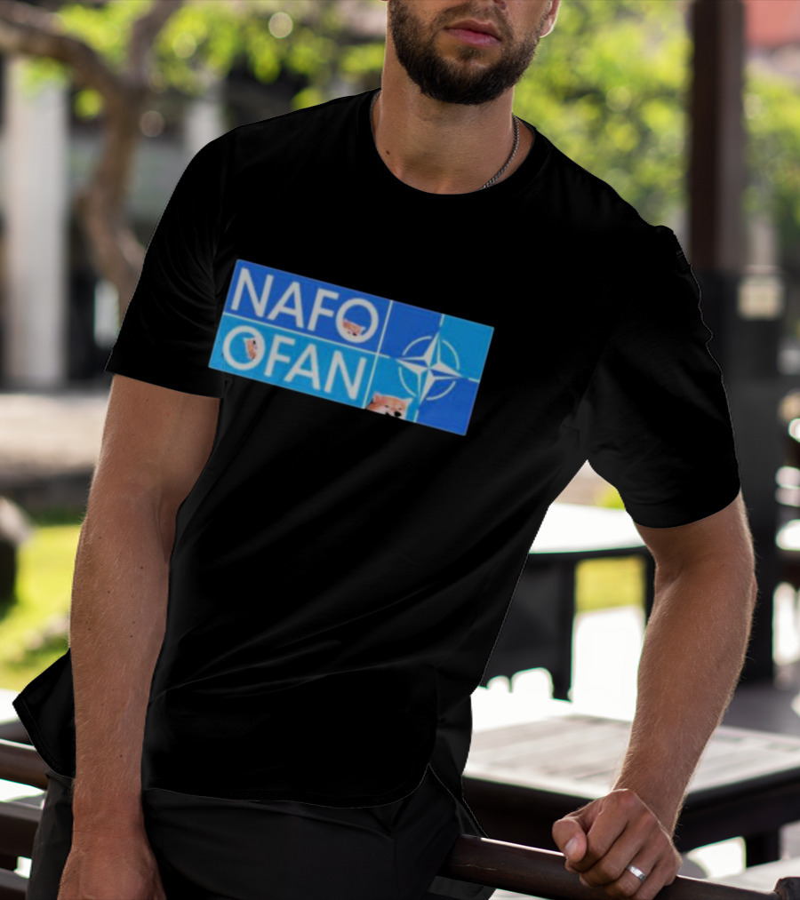 NAFO OFAN Shiba Inu NATO Star Emblem T-Shirt