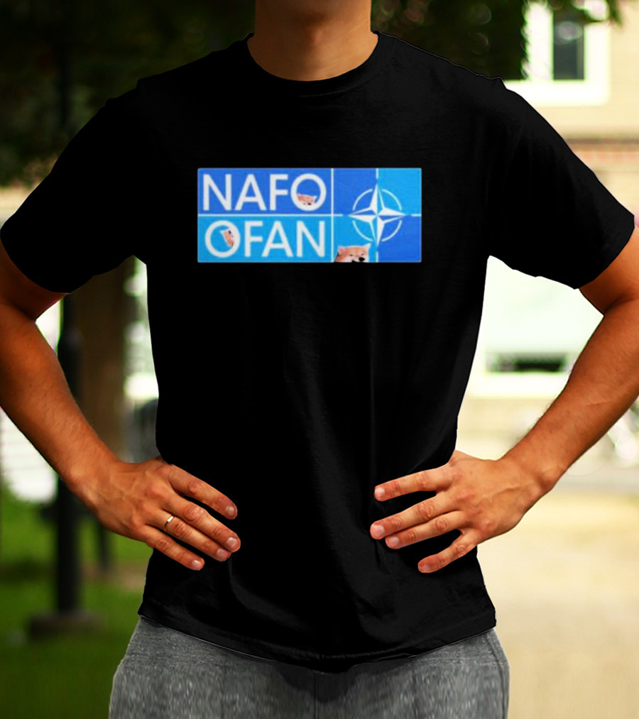 NAFO OFAN Shiba Inu NATO Star Emblem T-Shirt