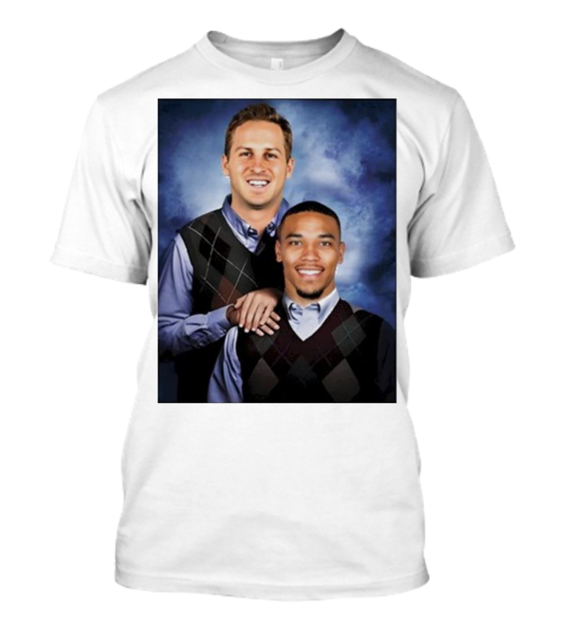 The Goff And Amon-Ra Step Brothers Portrait T-Shirt