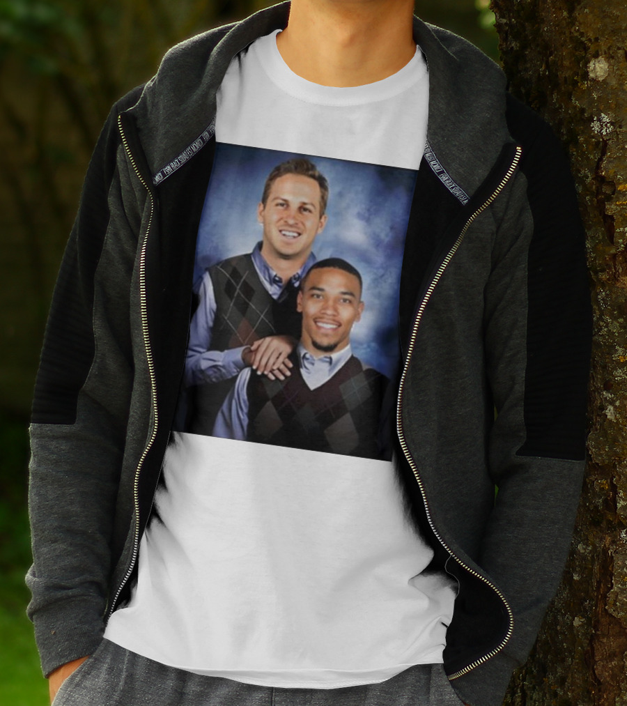 The Goff And Amon-Ra Step Brothers Portrait T-Shirt