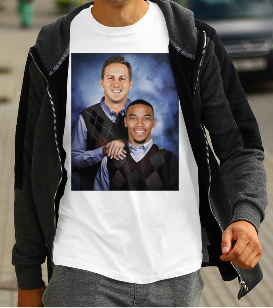 The Goff And Amon-Ra Step Brothers Portrait T-Shirt