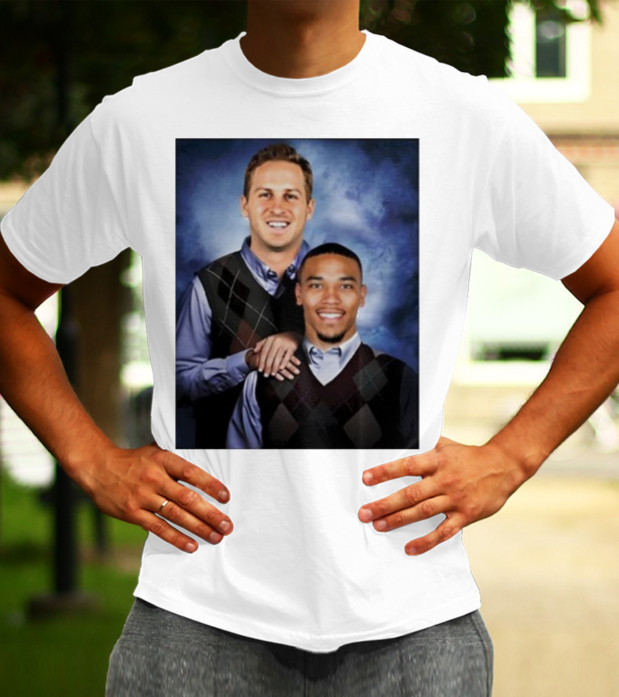 The Goff And Amon-Ra Step Brothers Portrait T-Shirt