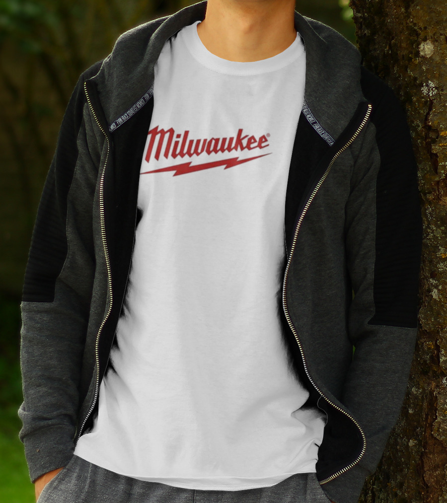 Milwaukee Power Tools Logo With Tyler Tallbottom Text T-Shirt