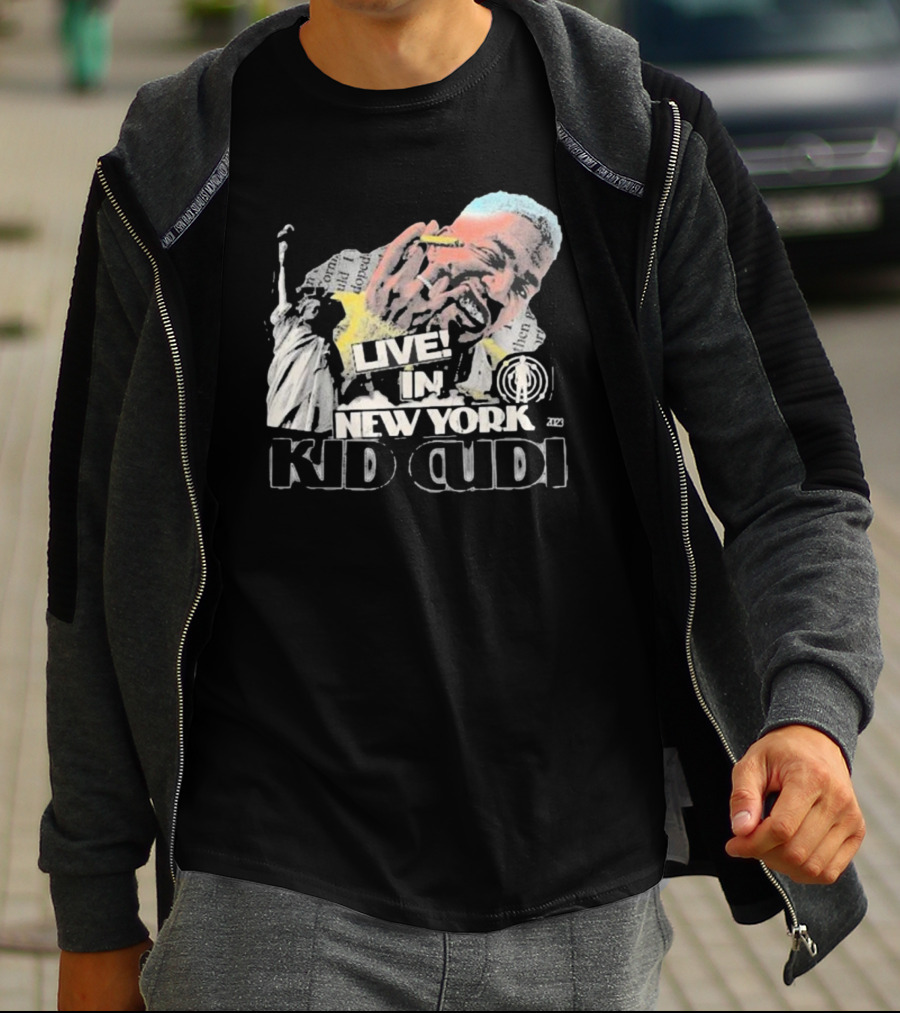 Live In New York Kid Cudi Doron Statue Of Liberty T-Shirt