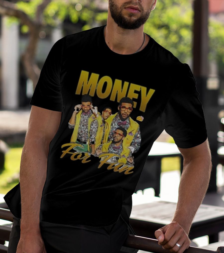 Money For Fun Drake Collage T-Shirt