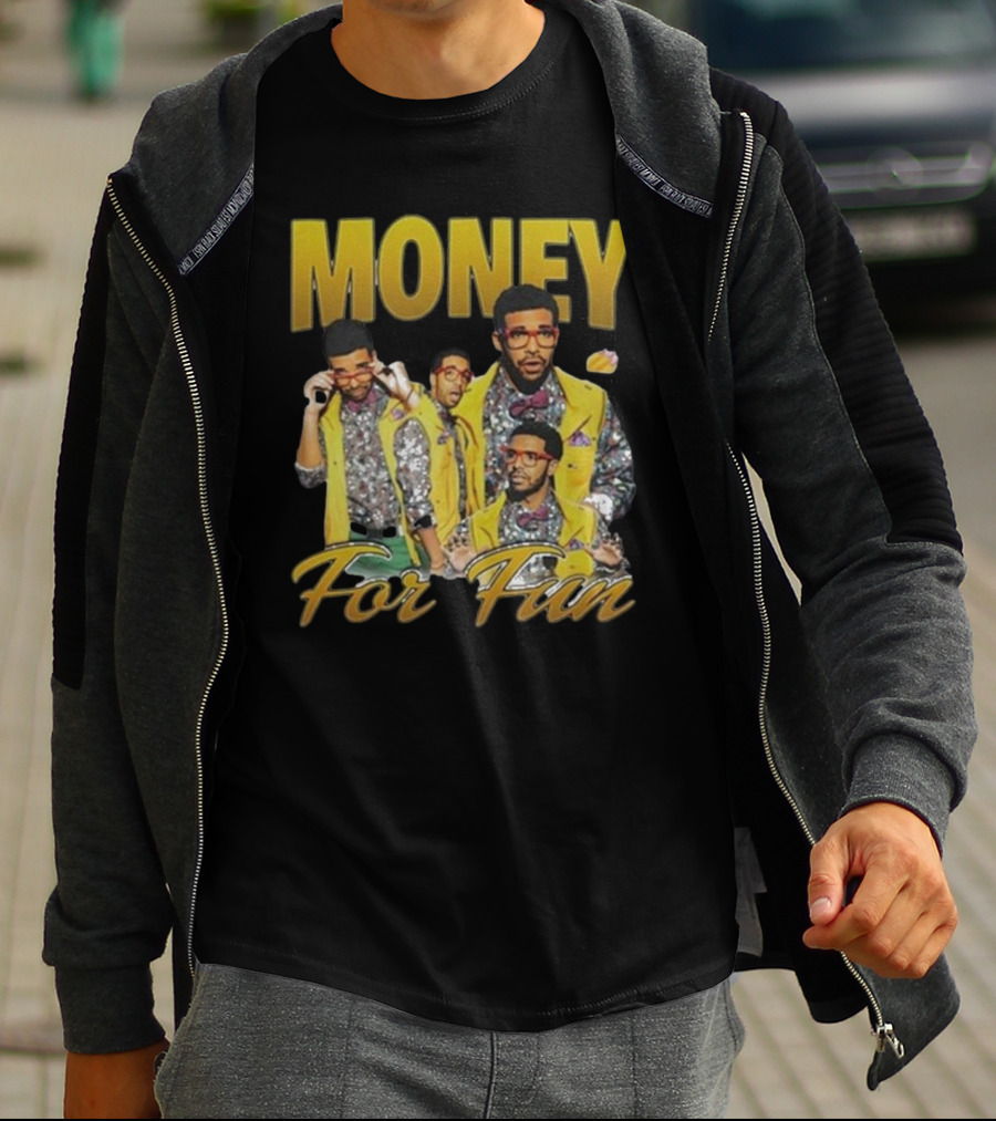 Money For Fun Drake Collage T-Shirt