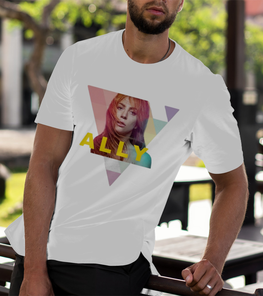 Lady Gaga Ally Pop Merch Triangular T-Shirt
