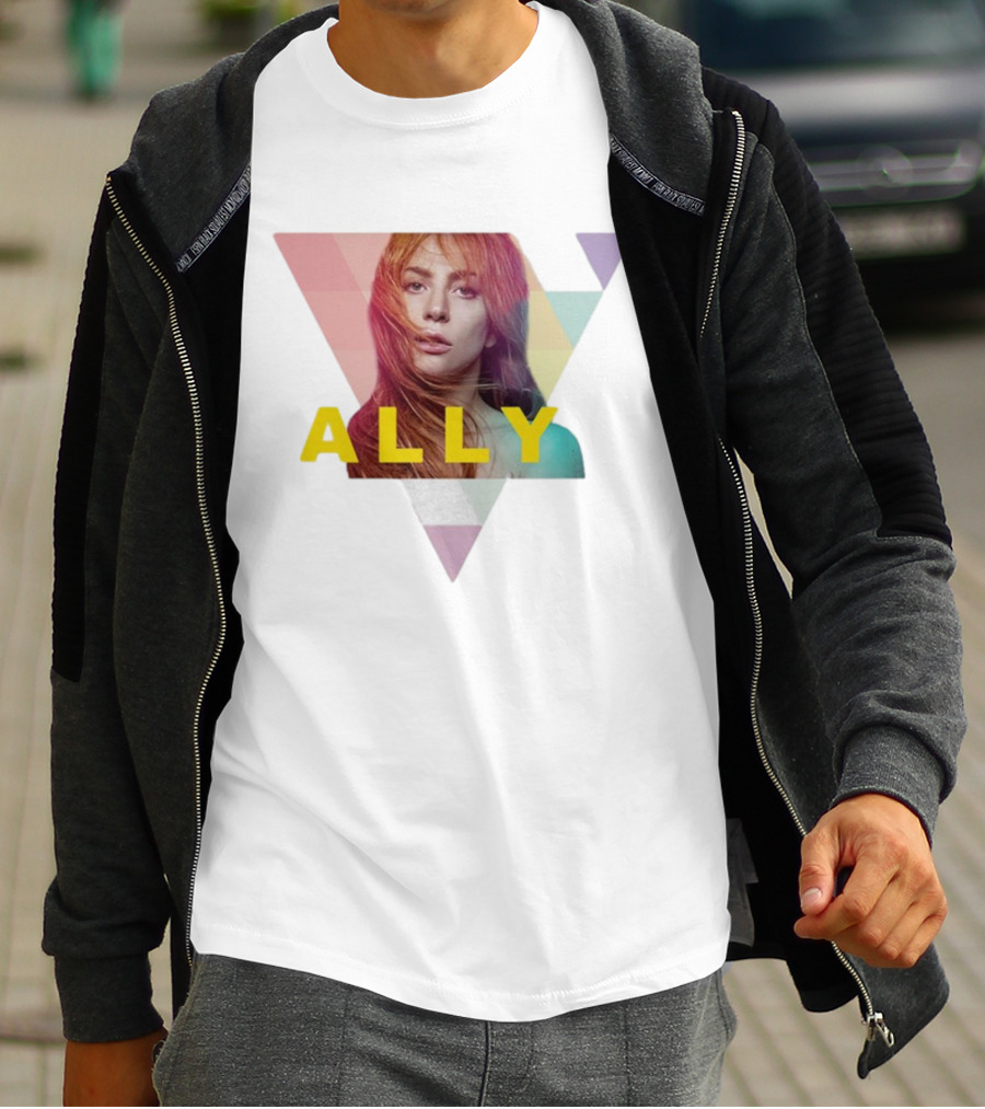 Lady Gaga Ally Pop Merch Triangular T-Shirt