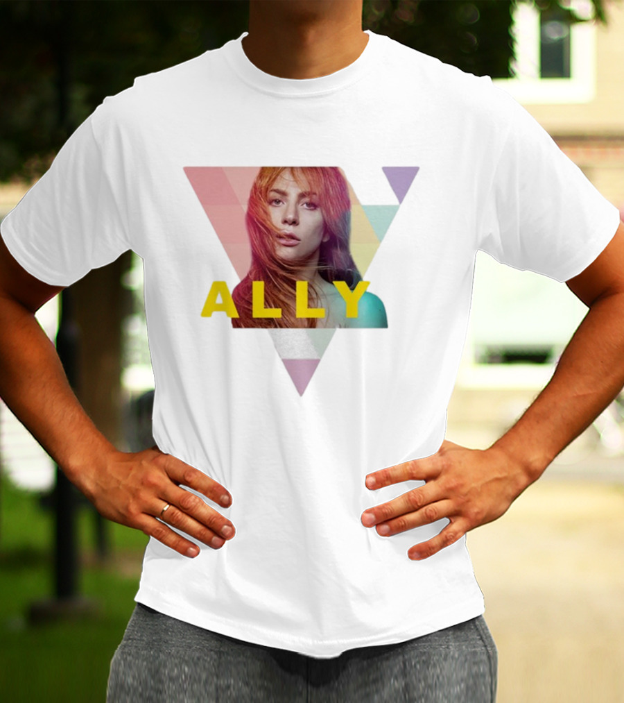 Lady Gaga Ally Pop Merch Triangular T-Shirt