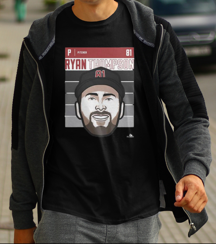 Ryan Thompson Pitcher 81 Arizona Fade T-Shirt