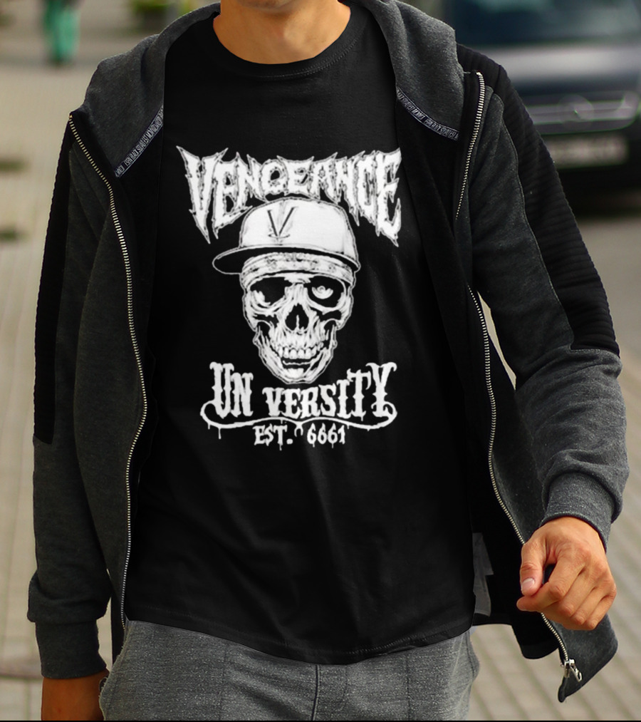 Vengeance University Skull Est. 6661 T-Shirt