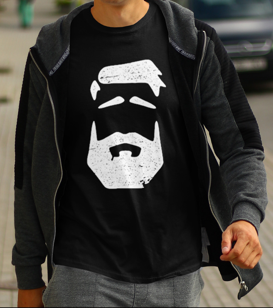 Better Man Beard Textured Face T-Shirt