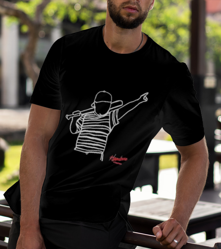 Hambino Athletics Bambino Baseball Outline Iconic Figure T-Shirt