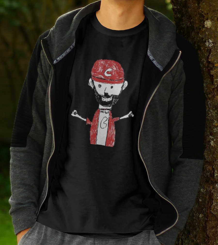 Liam Castellanos Cartoon Character With C Logo On Red Cap T-Shirt